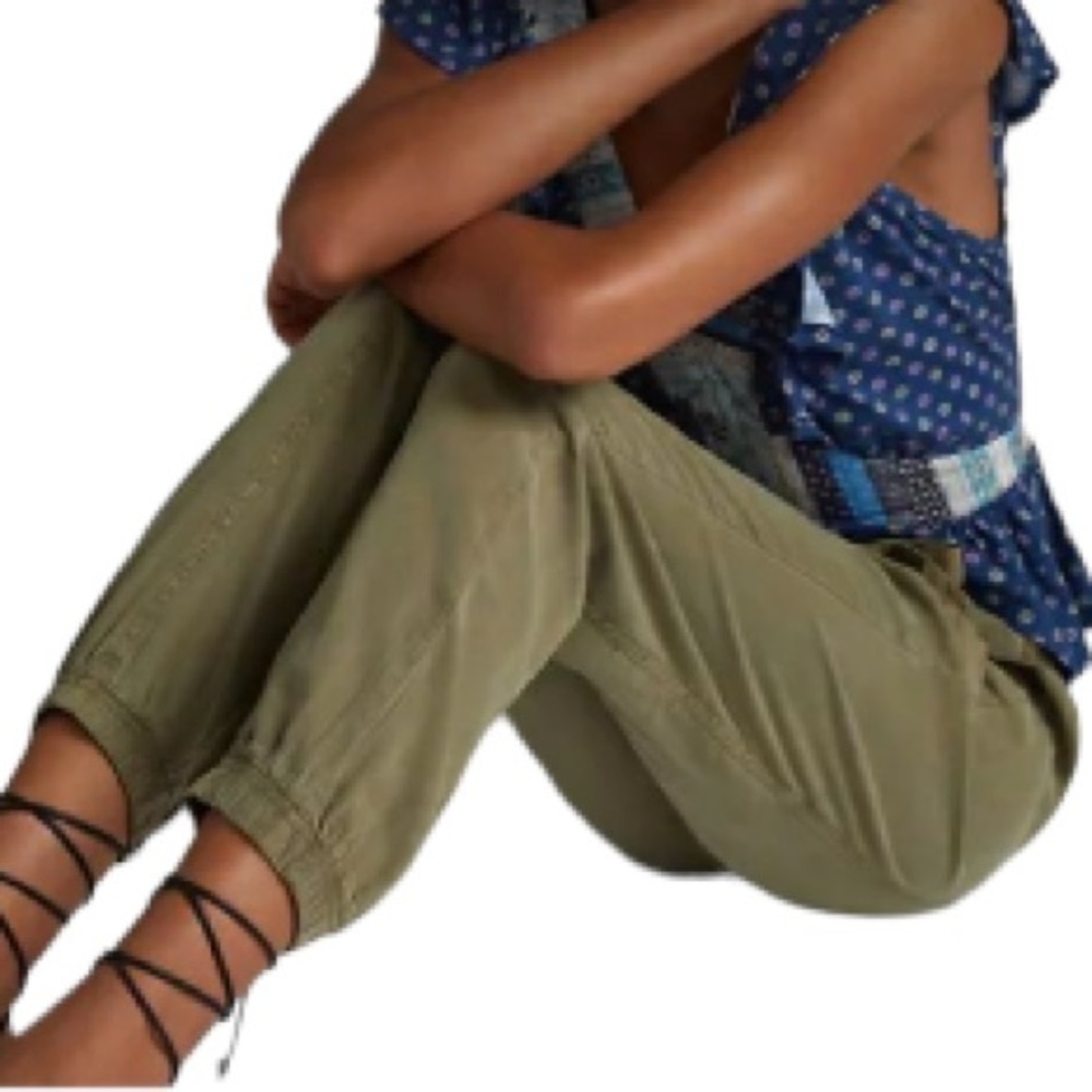 Anthropologie Linen Jogger